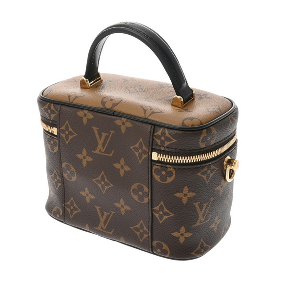 Louis Vuitton Reverse Vanity NV PM Chain Shoulder Brown Handbag Bag Back - Picture 2 of 15